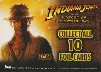 2008 Topps Indiana Jones and the Kingdom of the Crystal Skull - Foil #4 Indiana Jones / Mutt Williams Back