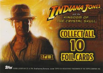 2008 Topps Indiana Jones and the Kingdom of the Crystal Skull - Foil #7 Mutt Williams Back