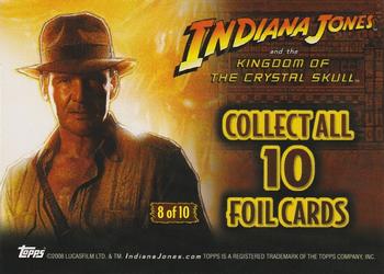 2008 Topps Indiana Jones and the Kingdom of the Crystal Skull - Foil #8 Indiana Jones / Mutt Williams Back