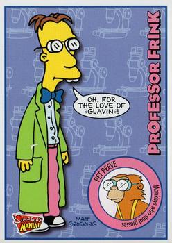 2002 Panini Simpsons Mania! #3 Professor Frink Front
