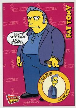 2002 Panini Simpsons Mania! #4 Fat Tony Front