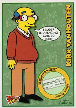 2002 Panini Simpsons Mania! #20 Kirk Van Houten Front