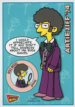 2002 Panini Simpsons Mania! #36 Artie Ziff '74 Front
