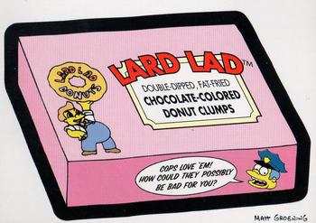 2002 Panini Simpsons Mania! #59 Lard Lad Donut Clumps Front