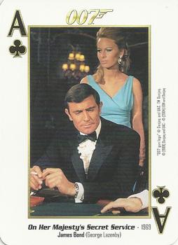 2004 James Bond 007 Playing Cards I #A♣ James Bond / George Lazenby Front