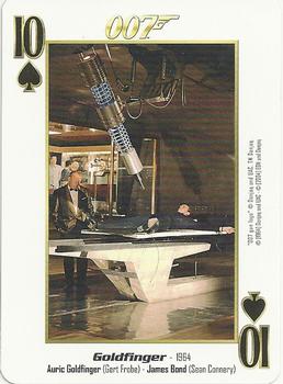 2004 James Bond 007 Playing Cards I #10♠ Auric Goldfinger / Gert Frobe / James Bond / Sean Connery Front