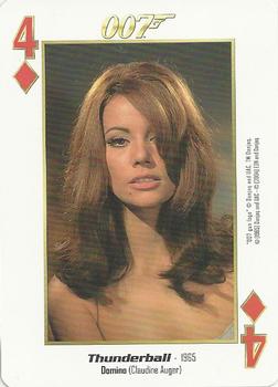 2004 James Bond 007 Playing Cards I #4♦ Domino / Claudine Auger Front