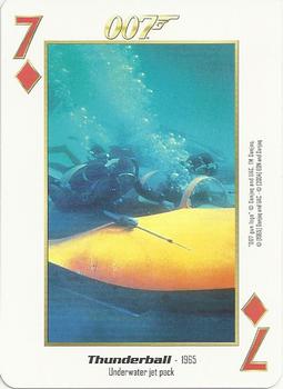 2004 James Bond 007 Playing Cards I #7♦ Underwater Jet Pack Front