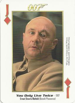 2004 James Bond 007 Playing Cards I #J♦ Ernst Stavro Blofeld / Donald Pleasence Front
