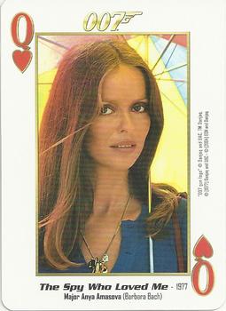 2004 James Bond 007 Playing Cards I #Q♥ Anya Amasova / Barbara Bach Front