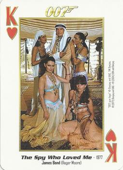 2004 James Bond 007 Playing Cards I #K♥ James Bond / Roger Moore Front