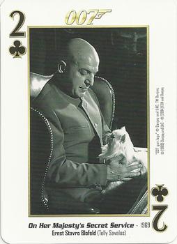 2004 James Bond 007 Playing Cards I #2♣ Ernst Stavro Blofeld / Telly Savalas Front