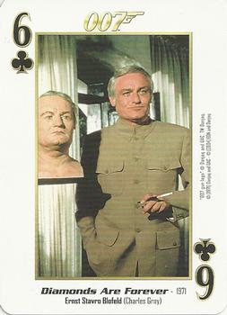 2004 James Bond 007 Playing Cards I #6♣ Ernst Stavro Blofeld / Charles Gray Front