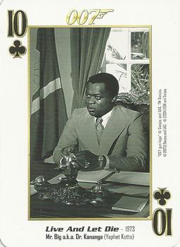 2004 James Bond 007 Playing Cards I #10♣ Mr. Big a.k.a. Dr. Kananga / Yaphet Kotto Front