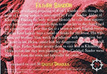 1995 Cornerstone Hammer Horror Series 1 #29 Father Sandor Back