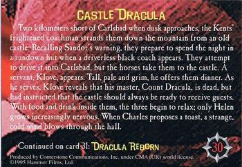 1995 Cornerstone Hammer Horror Series 1 #30 Castle Dracula Back