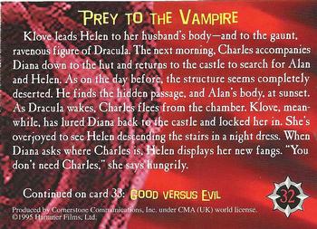 1995 Cornerstone Hammer Horror Series 1 #32 Prey to the Vampire Back