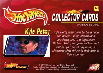1999 Comic Images Hot Wheels - Kyle Petty Gold Etched #C1 Kyle Petty Back