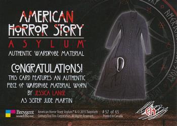 2016 Breygent American Horror Story Asylum - Wardrobe Materials #C14 Sister Jude Martin Back