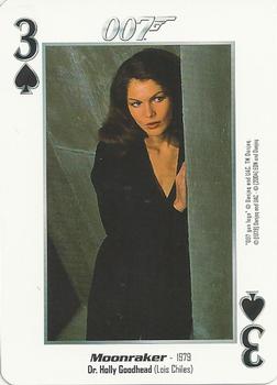 2004 James Bond 007 Playing Cards II #3♣ Dr. Holly Goodhead / Lois Chiles Front