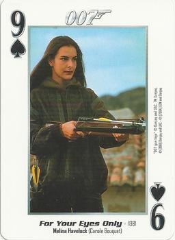 2004 James Bond 007 Playing Cards II #9♣ Melina Havelock / Carole Bouquet Front