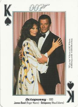 2004 James Bond 007 Playing Cards II #K♣ Octopussy / Maud Adams / James Bond / Roger Moore Front