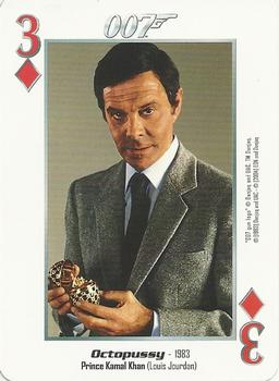 2004 James Bond 007 Playing Cards II #3♦ Prince Kamal Khan / Louis Jourdan Front