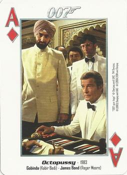 2004 James Bond 007 Playing Cards II #A♦ Gobinda / Kabir Bedi / James Bond / Roger Moore Front