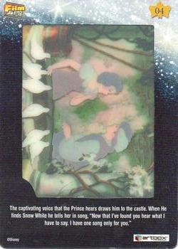 2003 ArtBox Disney Classic Movie FilmCardz #4 The Prince Meets Snow White Back