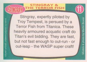 1993 Topps The Very Best of Stingray Thunderbirds Captain Scarlet #11 Stingray & The Terror Fish Back