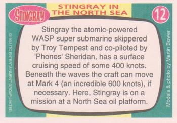 1993 Topps The Very Best of Stingray Thunderbirds Captain Scarlet #12 Stingray in the North Sea Back