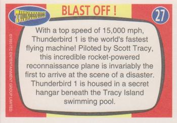 1993 Topps The Very Best of Stingray Thunderbirds Captain Scarlet #27 Blast Off! Back