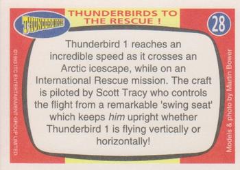 1993 Topps The Very Best of Stingray Thunderbirds Captain Scarlet #28 Thunderbirds To The Rescue! Back