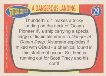 1993 Topps The Very Best of Stingray Thunderbirds Captain Scarlet #29 A Dangerous Landing Back