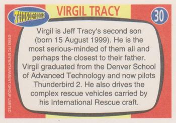 1993 Topps The Very Best of Stingray Thunderbirds Captain Scarlet #30 Virgil Tracy Back