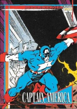 2015 Fleer Retro Marvel - 1993 Skybox Marvel Universe #1 Captain America Front