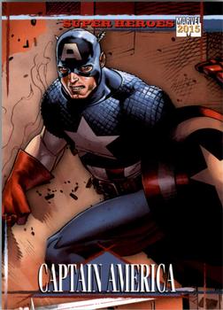 2015 Fleer Retro Marvel - 1993 Skybox Marvel Universe #20 Captain America Front