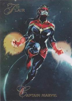 2015 Fleer Retro Marvel - 1994 Flair Origins #5 Captain Marvel Front