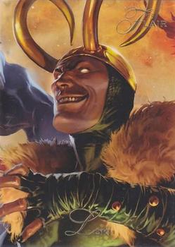 2015 Fleer Retro Marvel - 1994 Flair Origins #9 Loki Front