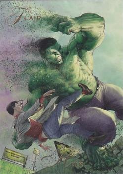 2015 Fleer Retro Marvel - 1994 Flair Origins #13 Hulk Front