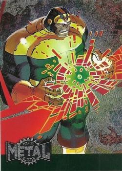 2015 Fleer Retro Marvel - 1995 Flair Marvel Metal Blaster #36 Thanos Front