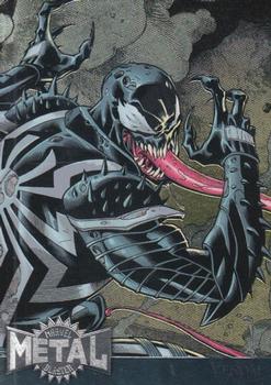 2015 Fleer Retro Marvel - 1995 Flair Marvel Metal Blaster #42 Venom Front