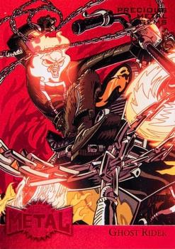 2015 Fleer Retro Marvel - 1995 Flair Marvel Metal Blaster Precious Metal Gems Red #19 Ghost Rider Front