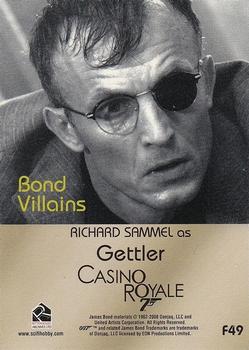 2008 Rittenhouse James Bond In Motion - Bond Villains #F49 Gettler Back