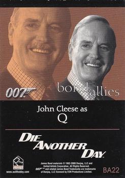 2008 Rittenhouse James Bond In Motion - Bond Allies #BA22 John Cleese as Q Back