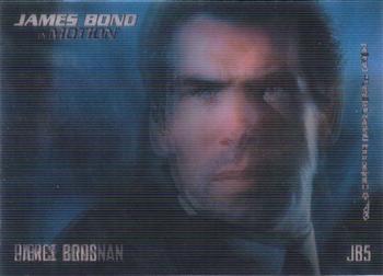 2008 Rittenhouse James Bond In Motion - James Bond Lenticular #JB5 Pierce Brosnan Front