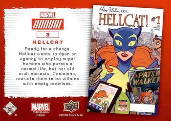 2016 Upper Deck Marvel Annual - Gold #3 Hellcat Back