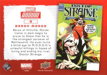2016 Upper Deck Marvel Annual - Gold #9 Baron Mordo Back