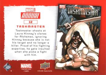 2016 Upper Deck Marvel Annual - Gold #12 Taskmaster Back
