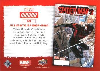 2016 Upper Deck Marvel Annual - Gold #13 Ultimate Spider-Man Back